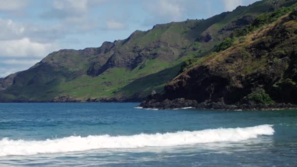 Voyager Autour Des Îles Marquises Étonnantes Sauvages Éloignées Polynésie Française Séquence Vidéo Libre De Droits