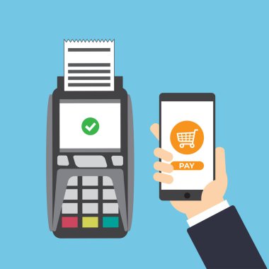  Akıllı telefon üzerinden cep telefonu Pos Terminal El Tutma Akıllı telefon Ödemesi