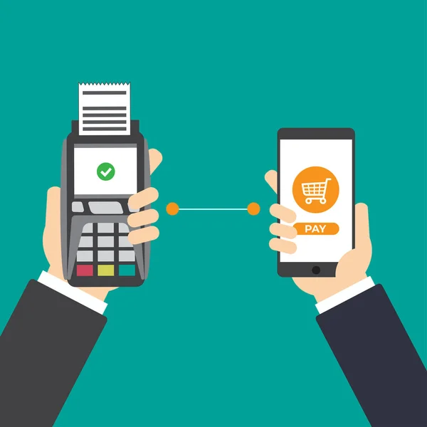 Voucher Credit Card Met Online Shopping Technology — Stockvector
