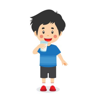 Mutlu Çocuk Süt İçiyor