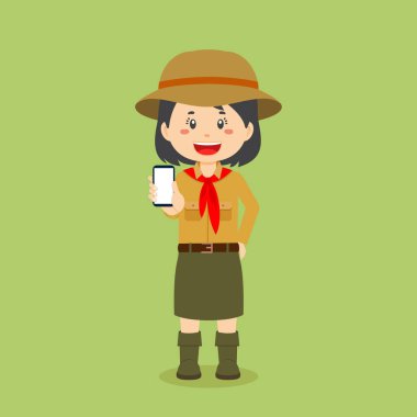 İzci Karakteri Telefonu tut