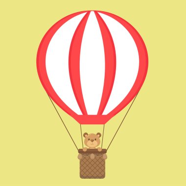 Tatlı Ayı Sıcak Hava Balonuna Biniyor