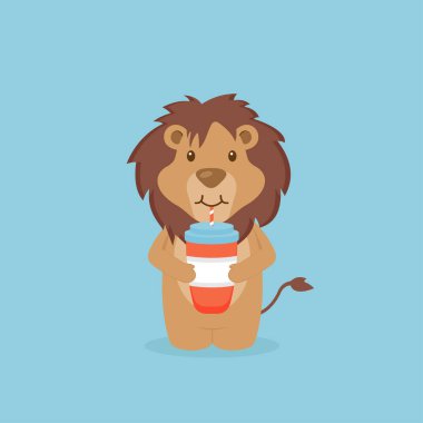 Şirin Aslan Kahve Karikatürü