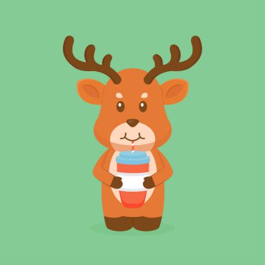 Sevimli Geyik Kahve Çizgi Filmi