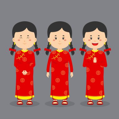 Çeşitli İfadeli Çince Karakter