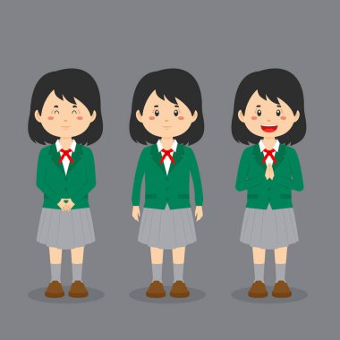 İfadeli Japon Lise Karakteri