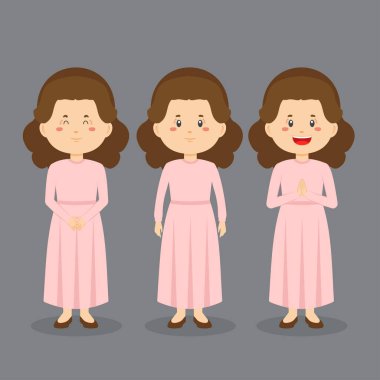 Çeşitli İfadeli Düğün Karakteri