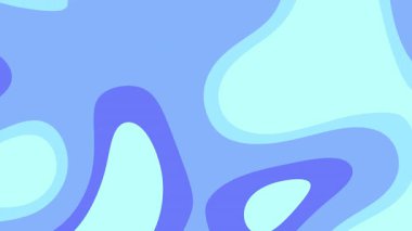 Mavi amip, tonu ve gölgesi değişen soyut şekiller gibidir. Arkaplan tasarımı, web grafikleri ve modern sanat projeleri için ideal.