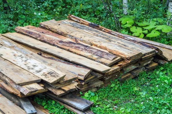 Pilha de madeira de fogo usado — Fotografia de Stock