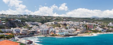 Rethymno şehrin panoramik görünüm