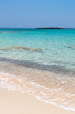 Sandy beach Elafonisi, Crete, Yunanistan