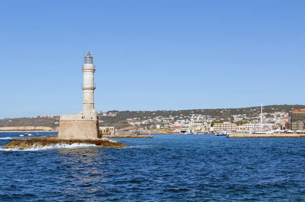 Chania Lighthouse, Crete island, Greece — Stock Photo, Image