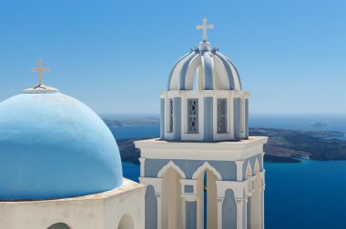 Church on Santorini island in Greece clipart