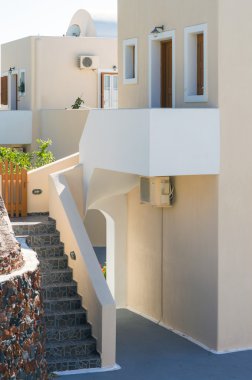 Bej modern açık merdiven