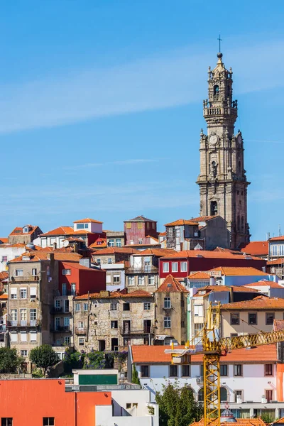 Porto Portogallo Centro Storico Ribeira Vista Lungomare Aerea Con Case — Foto Stock