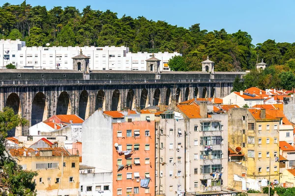 Acquedotto Aguas Livres Portoghese Aqueduto Das Aguas Livres Acquedotto Delle — Foto Stock