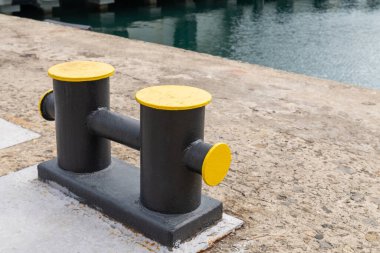 Gemi halatının bağlanabileceği bir rıhtıma demir atmış..