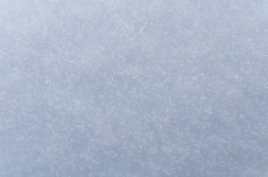 Kar dokusunun yüksek açılı görünümü, kopyalama alanı olan arkaplan.