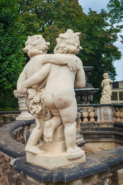 Zwingerův Palác Drážďanech Německo Socha Architektura — Stock fotografie