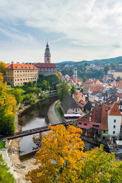 Tarihi Merkez Çek Cumhuriyeti Nin Kalesi Nin Bulunduğu Eski Çek — Stok fotoğraf