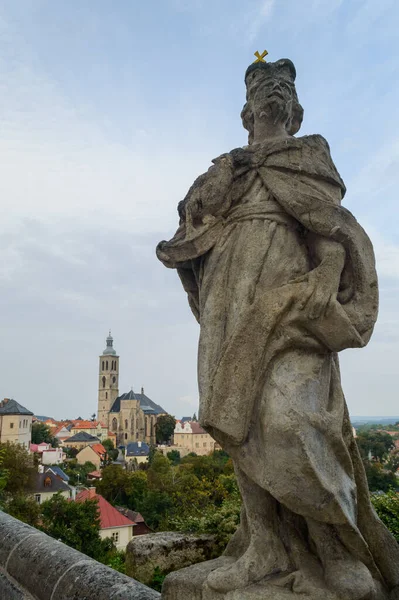 Estátuas Santos Jesuítas Colégio Jesuíta Kutna Hora República Tcheca — Fotografia de Stock