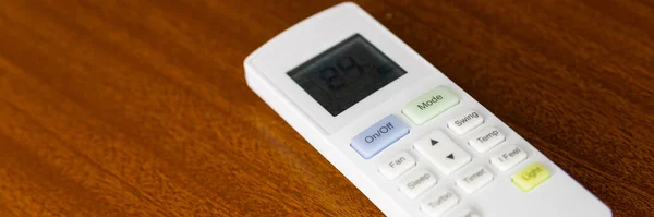 Air Conditioner Remote Control Lcd Display — Stock Photo, Image