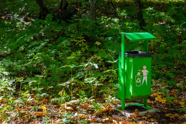 공원이나 쓰레기통 — 스톡 사진