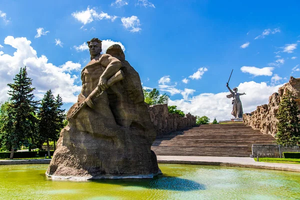 Volgograd Russia Mayıs 2019 Mamayev Kurgan Daki Ölüm Anıtı — Stok fotoğraf