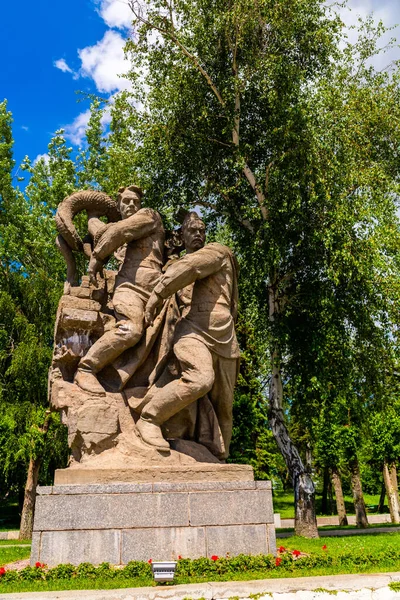 2014 Volgograd Russia May 2019 Sculpture Men Mamayev Hill Russia — 스톡 사진