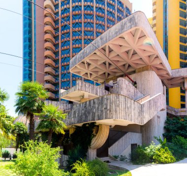 Sochi 'deki istasyon teleferiği binası..