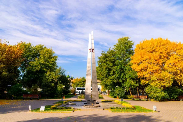 Astrakhan Ryssland Oktober 2019 Obelisk Till Minne Dem Som Dödades — Stockfoto