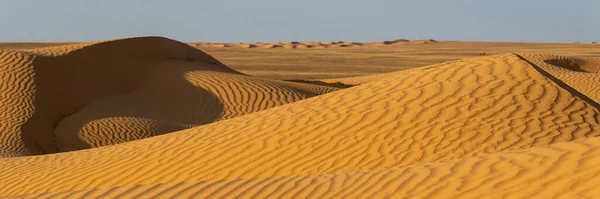 Grote Duinen Van Woestijn Prachtige Structuren Van Zandbarkhan Zand Duin — Stockfoto