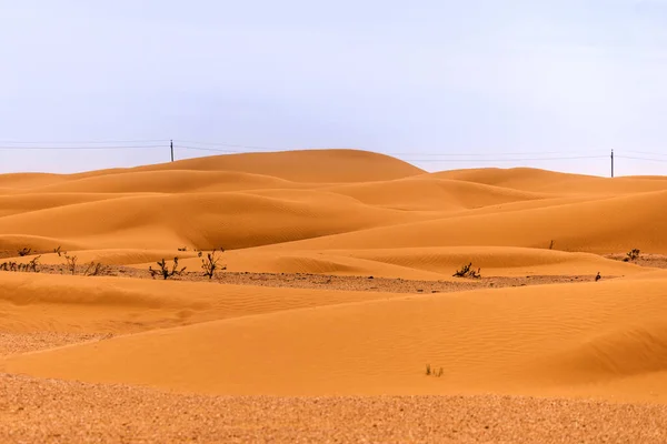 Dobre Cume Uma Duna Areia Deserto — Fotografia de Stock