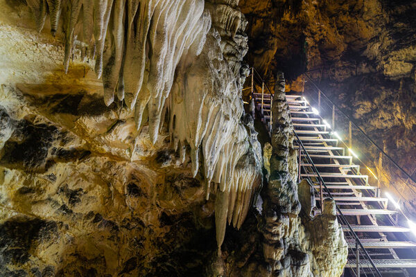 Azish or Azishskaya cave in Adigeya, Russia.