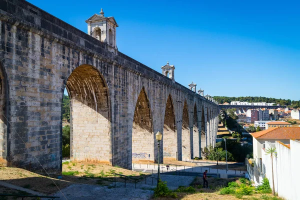 Portugal Lisboa Outubro 2018 Antigo Aqueduto Lisboa Captal Portugal — Fotografia de Stock