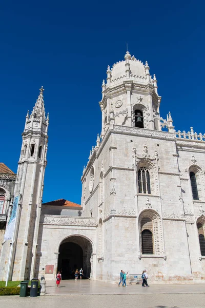 Lizbon Portekiz Ekim 2018 Jeronimos Manastırı Veya Mosteiro Dos Jeronimos — Stok fotoğraf