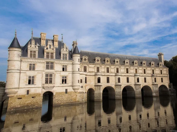 Chenonceau castle is one of the famous castle in the loire valley, located in the village of Chenonceaux, in the Indre-et-Loire region of France. Royalty Free Stock Images