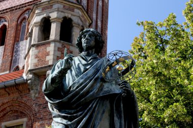 Monument of Copernicus in Torun clipart