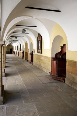 Courtyard of the Monastery in Kalwaria Zebrzydowska clipart