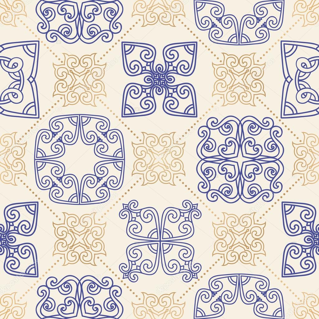 Oriental, seamless pattern tile.
