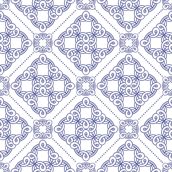 Oriental, azulejo patrón sin costura . — Archivo Imágenes Vectoriales