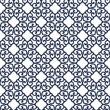 Mavi sorunsuz süsleme, mavi arka plan.