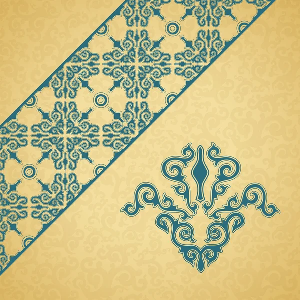 Blue ornament, gold background. Stock Vector Image by ©Julca_S 58879579