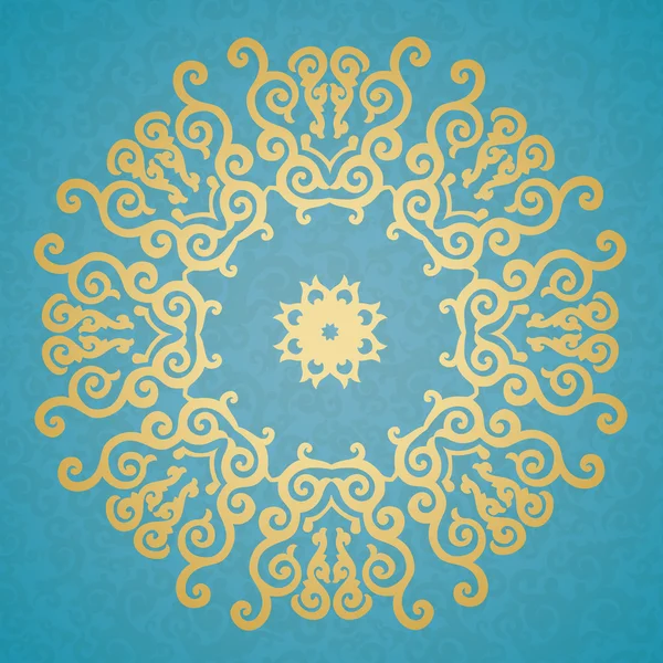 Decorative elements. Blue background. — Stock Vector