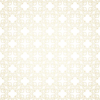 Altın süsleme, beyaz arka plan.