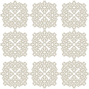 Kahverengi sorunsuz süsleme, beyaz arka plan.