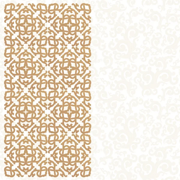 Ornamento dourado. Fundo branco . —  Vetores de Stock