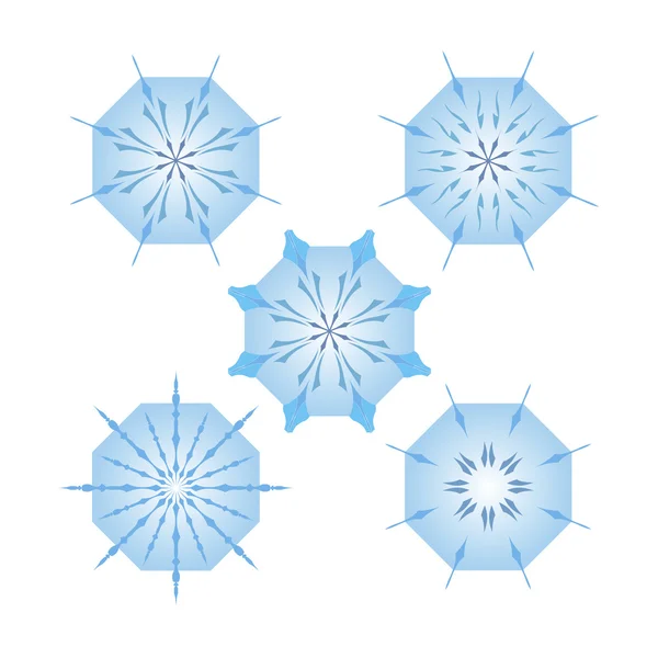 Snowflakes. Winter pattern. — Stock Vector