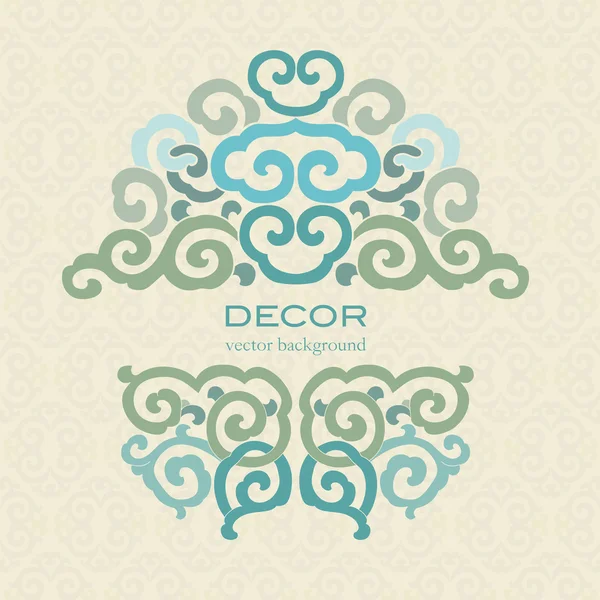 Ornamento colorido, fundo branco . —  Vetores de Stock