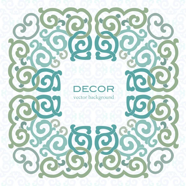 Ornamento colorido, fundo branco . —  Vetores de Stock